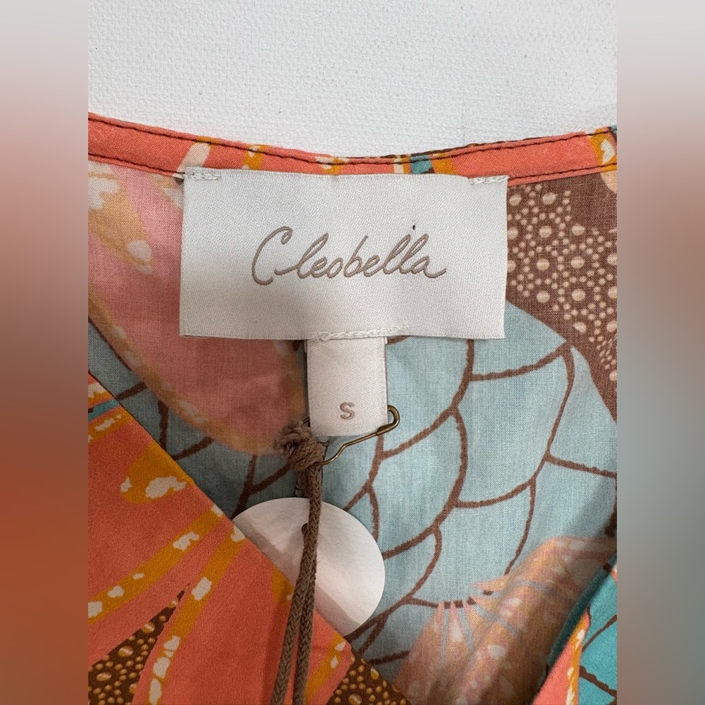 NWT Cleobella Tiana Ruched Mini Dress in Riviera Print - Picture 9 of 14
